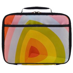 Graffiti Orange Lime Power Blue And Pink Spherical Abstract Retro Pop Art Design Full Print Lunch Bag by genx