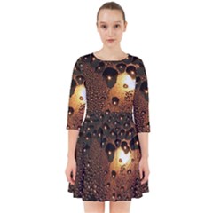 Condensation Abstract Smock Dress by Sapixe