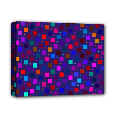Squares Square Background Abstract Deluxe Canvas 14  X 11  by Nexatart
