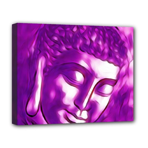 Purple Buddha Art Portrait Deluxe Canvas 20  X 16  