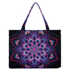 Mandala Circular Pattern Zipper Medium Tote Bag by Nexatart