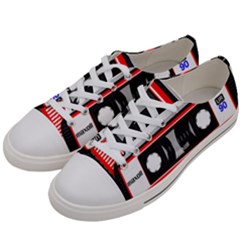 Compact Cassette Musicassette Mc Women s Low Top Canvas Sneakers