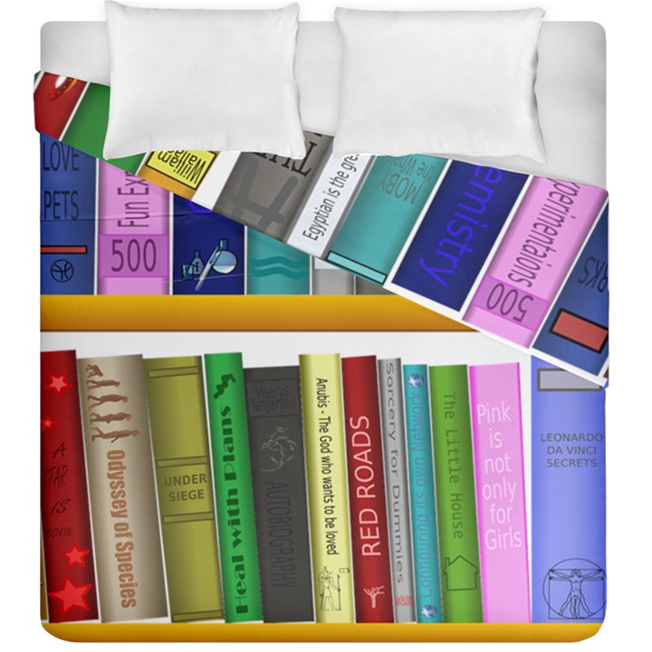 Shelf Books Library Reading Duvet Cover Double Side (King Size)