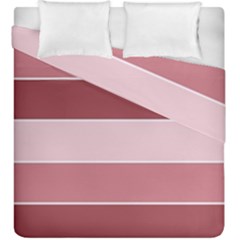 Striped Shapes Wide Stripes Horizontal Geometric Duvet Cover Double Side (king Size) by Nexatart