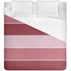 Striped Shapes Wide Stripes Horizontal Geometric Duvet Cover (king Size) by Nexatart