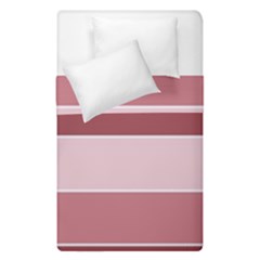 Striped Shapes Wide Stripes Horizontal Geometric Duvet Cover Double Side (single Size) by Nexatart