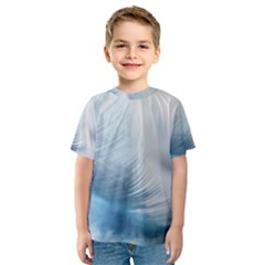 Feather Ease Slightly Blue Airy Kids  Sport Mesh Tee