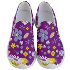 Floral Flowers Men s Lightweight Slip Ons