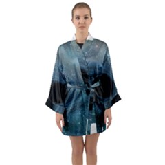Cosmic Black Hole Long Sleeve Kimono Robe by Sapixe