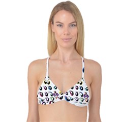 Eyes  Pattern Reversible Tri Bikini Top by Sapixe