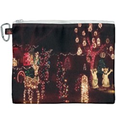 Holiday Lights Christmas Yard Decorations Canvas Cosmetic Bag (xxxl) by Sapixe