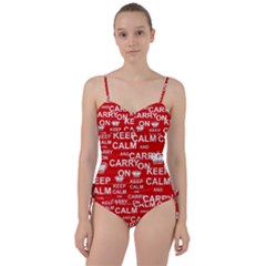 Keep Calm And Carry On Sweetheart Tankini Set by Sapixe