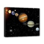 Outer Space Planets Solar System Canvas 10  x 8 