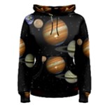 Outer Space Planets Solar System Women s Pullover Hoodie