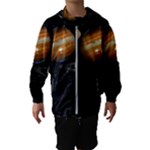 Outer Space Planets Solar System Hooded Wind Breaker (Kids)