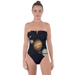 Outer Space Planets Solar System Tie Back One Piece Swimsuit