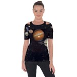 Outer Space Planets Solar System Short Sleeve Top