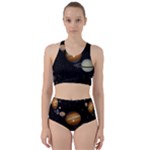 Outer Space Planets Solar System Racer Back Bikini Set