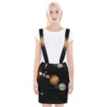 Outer Space Planets Solar System Braces Suspender Skirt