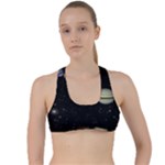 Outer Space Planets Solar System Criss Cross Racerback Sports Bra