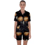 Outer Space Planets Solar System Satin Short Sleeve Pyjamas Set