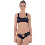 Outer Space Planets Solar System Criss Cross Bikini Set