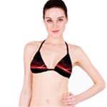 Outer Space Red Stars Star Bikini Top