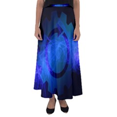 Particles Gear Circuit District Flared Maxi Skirt