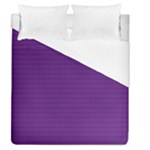 Pattern Violet Purple Background Duvet Cover (Queen Size)