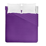 Pattern Violet Purple Background Duvet Cover Double Side (Full/ Double Size)