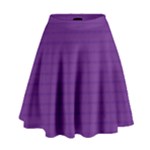 Pattern Violet Purple Background High Waist Skirt