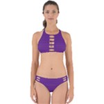 Pattern Violet Purple Background Perfectly Cut Out Bikini Set