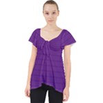 Pattern Violet Purple Background Lace Front Dolly Top