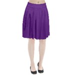 Pattern Violet Purple Background Pleated Skirt