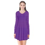 Pattern Violet Purple Background Flare Dress