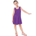Pattern Violet Purple Background Kids  Sleeveless Dress