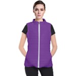 Pattern Violet Purple Background Women s Puffer Vest