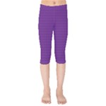 Pattern Violet Purple Background Kids  Capri Leggings 