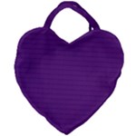 Pattern Violet Purple Background Giant Heart Shaped Tote