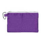 Pattern Violet Purple Background Canvas Cosmetic Bag (Medium)