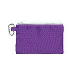 Pattern Violet Purple Background Canvas Cosmetic Bag (Small)