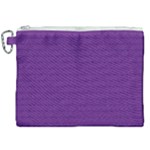 Pattern Violet Purple Background Canvas Cosmetic Bag (XXL)