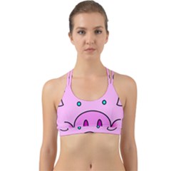 Pink Pig Christmas Xmas Stuffed Animal Back Web Sports Bra by Sapixe