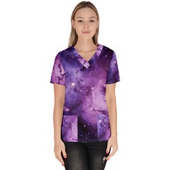 Purple Space Scrub Top by Sapixe