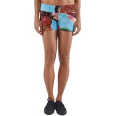 Big Coral Tree Yoga Shorts by bestdesignintheworld