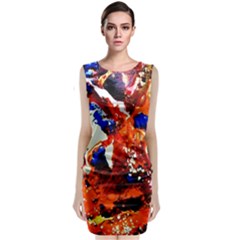 Smashed Butterfly 1 Sleeveless Velvet Midi Dress by bestdesignintheworld