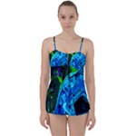 Dscf1604 - lady in blue kimono Babydoll Tankini Set