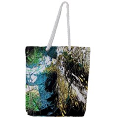 In The Net Of The Rules 3 Full Print Rope Handle Tote (large) by bestdesignintheworld