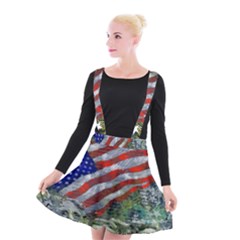 Usa United States Of America Images Independence Day Suspender Skater Skirt