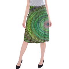 Wire Woven Vector Graphic Midi Beach Skirt by Sapixe